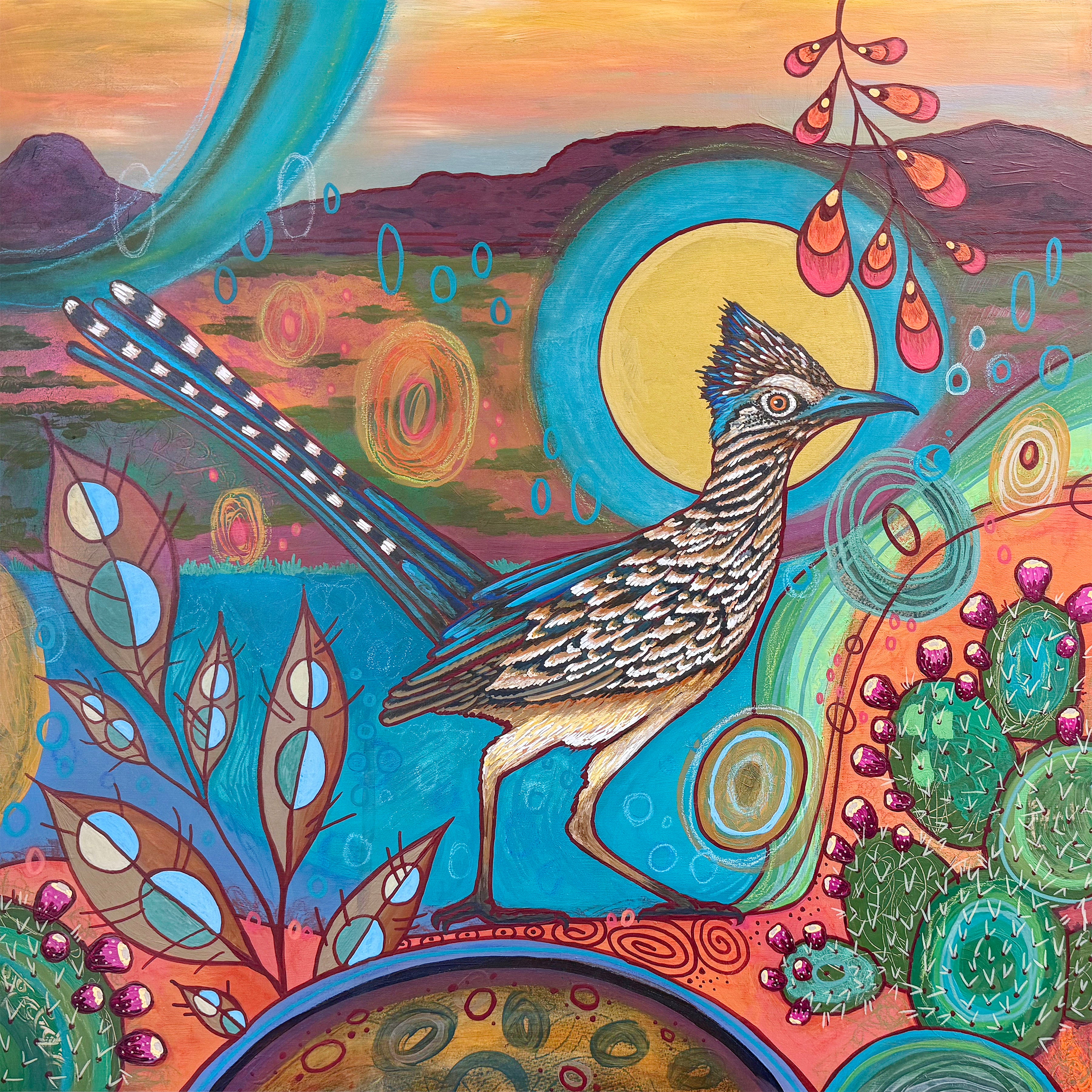 Roadrunner 12"x12"